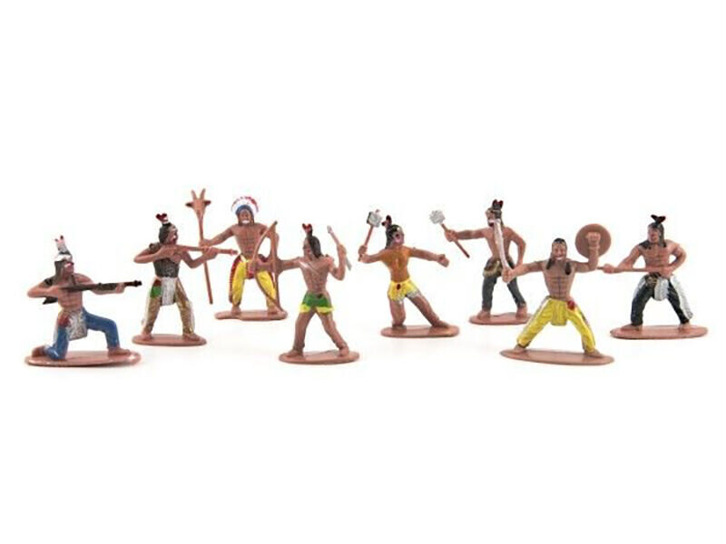 Figurky indiáni s mapou plast 6cm